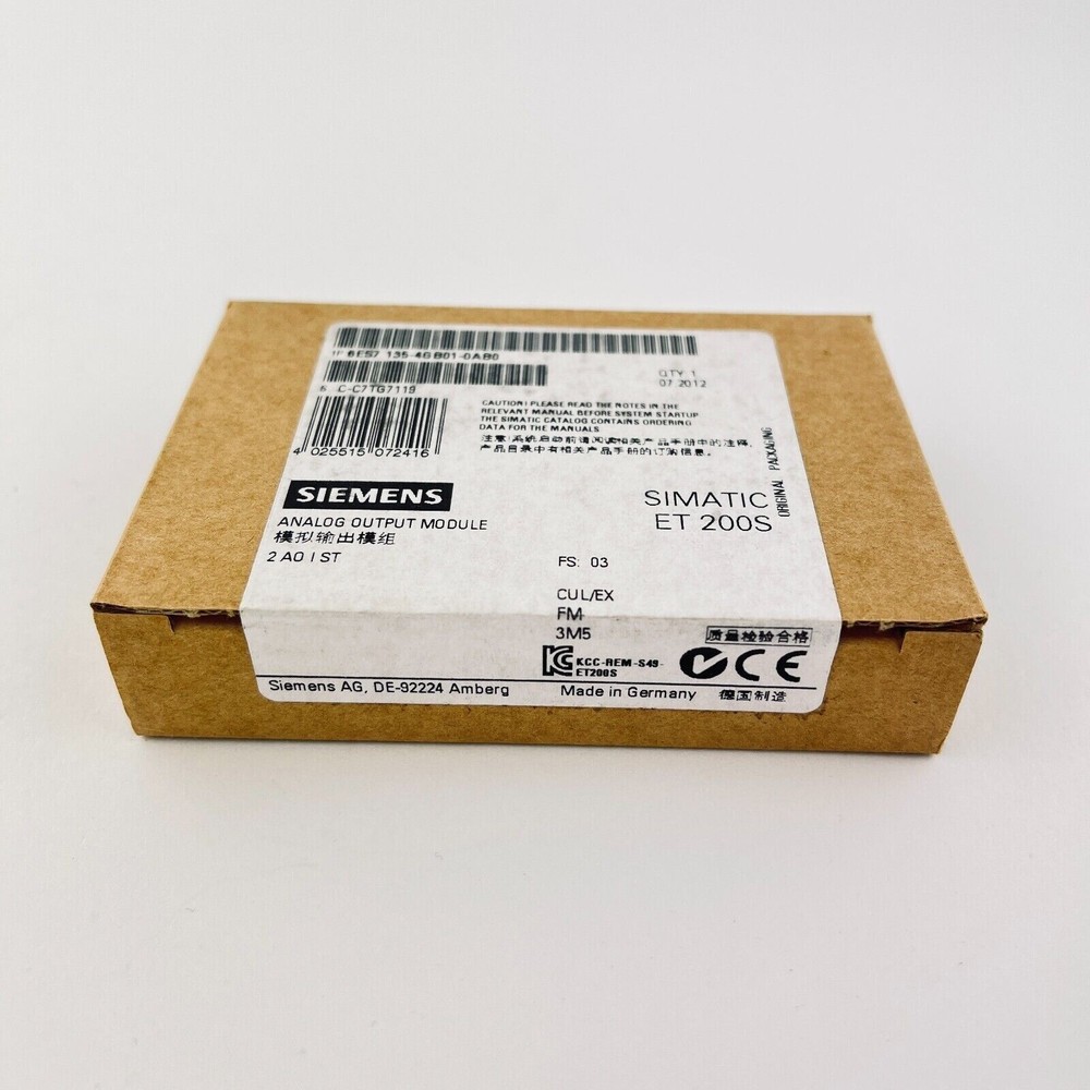 New Siemens DP Electronics Module ET 200S 6ES7135-4GB01-0AB0 6ES71354GB010AB0