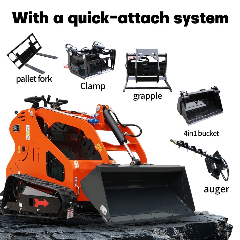 13.5HP Mini Skid Steer Loader, B&S engine Multi-functional, USA STOCK