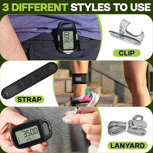 Ankle Pedometer Step Counter for Walking - Distance Counter - Activity Tracker