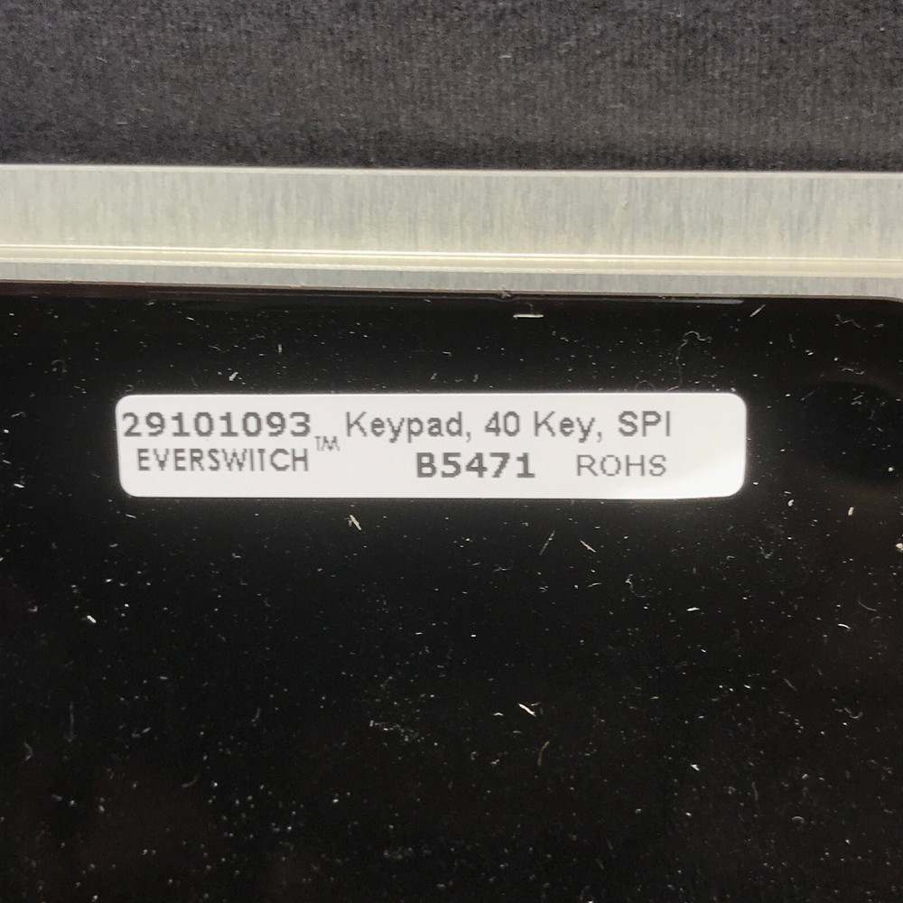 Barantech Everswitch 40 Key Alphanumeric Keypad SPI 29101093 Piezo Aluminum NEW
