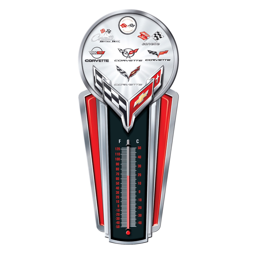 Chevrolet Corvette Logo Thermometer