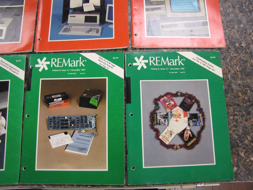 1987 REMark Heath Zenith User Group Magazines Computer Advertisements JAN-DEC