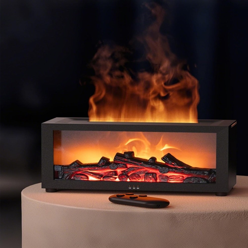 Fireplace Aroma Essential Oil Diffuser, Scent Aroma Diffuser with Remote Control