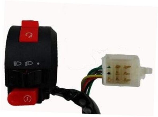 MRS COOLSTER Left Kill Start Stop Handlebar Kill Switch with 7 Wires Connector