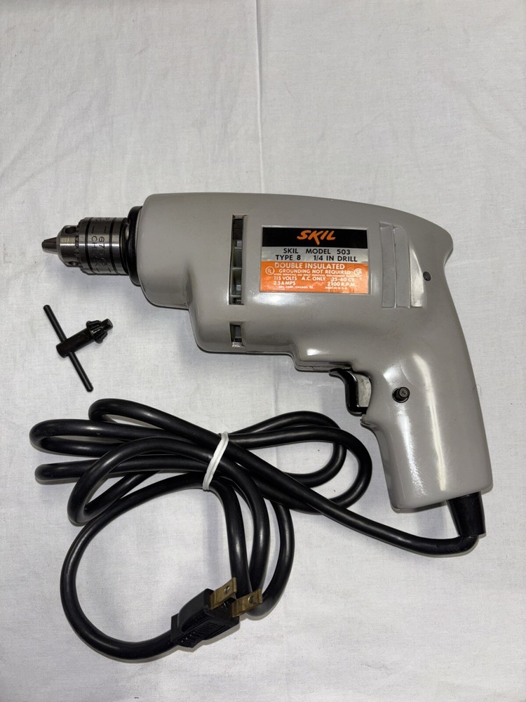 Skil Vintage Model 503 1/4” Drill “Mint Condition”