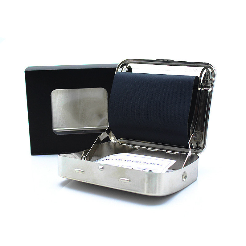 Automatic Tobacco Roller Box Cigarette Roll Rolling Machine Stainless Steel Case