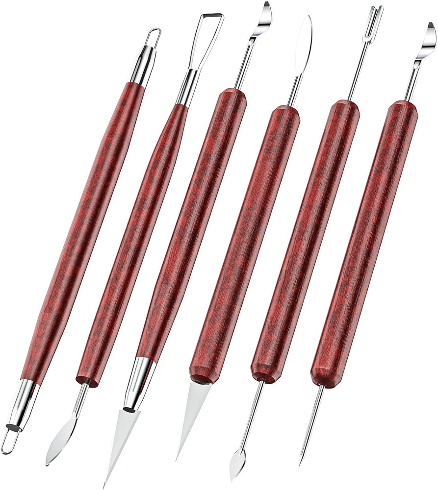 18 Pcs Pottery Tool Kit Polymer Clay Tools Modeling Clay Sculpting Tools Kit