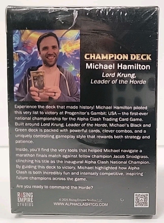 Alpha Clash Michael Hamilton Champion Deck