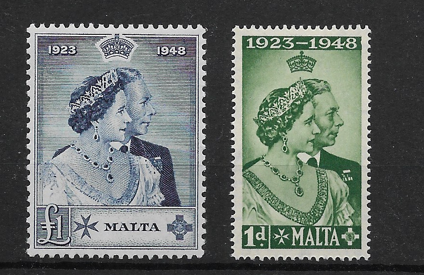 MALTA @ 1948  GOOD MNH  SILVER WEDDING NICE PRICED   @MAL62A