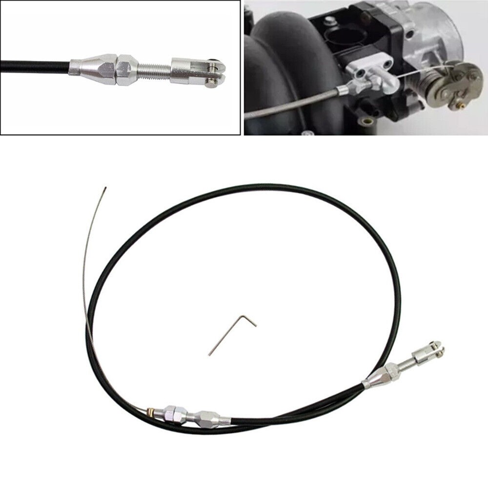 36inch Black Adjustable Car Modified Throttle Cable Accelerator Cable Universal