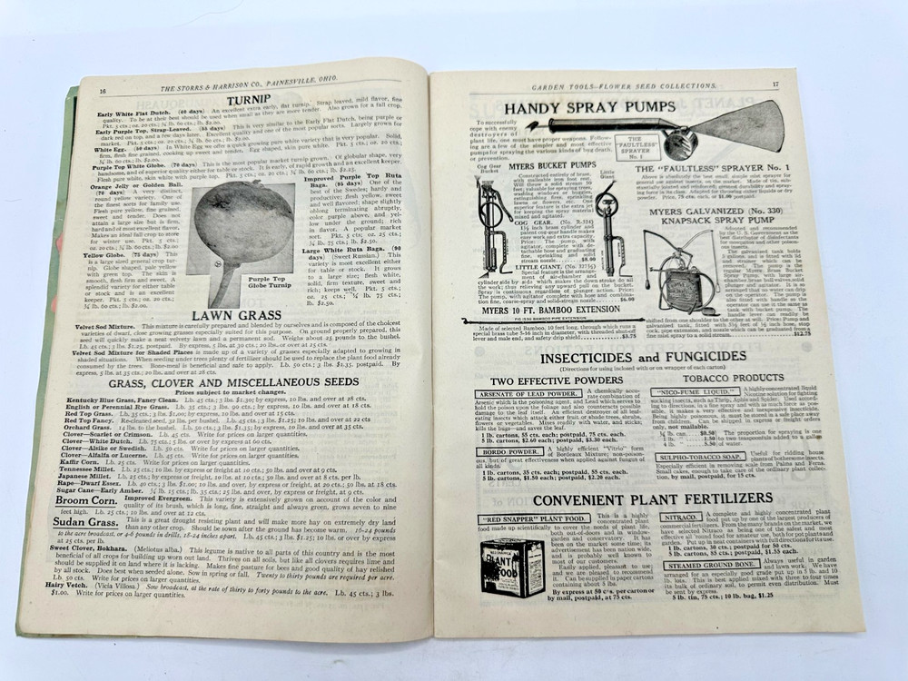 The Storrs Harrison Seed Catalog 1919