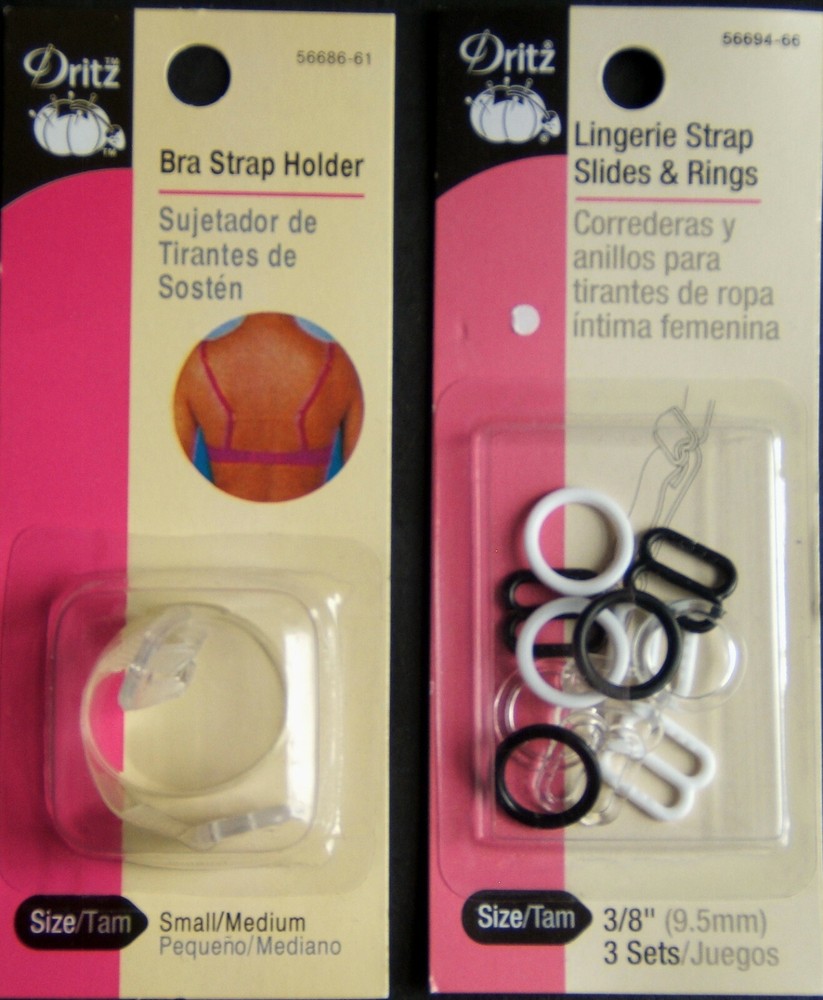 Bra Strap Holder, Dritz, Small/Medium and Lingerie Slides