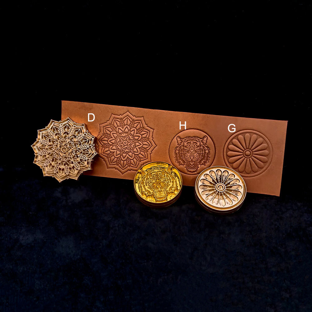 Custom made Solid Brass Stamp Leather Craft Woodwork Cake Stamping DIY Tools