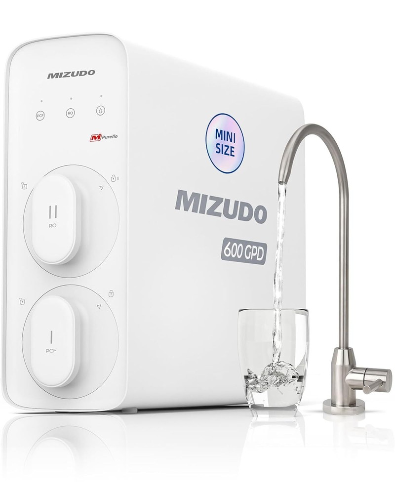 MIZUDO 600GPD Tankless Reverse Osmosis Water Filter Reduce PFAS & Fluoride