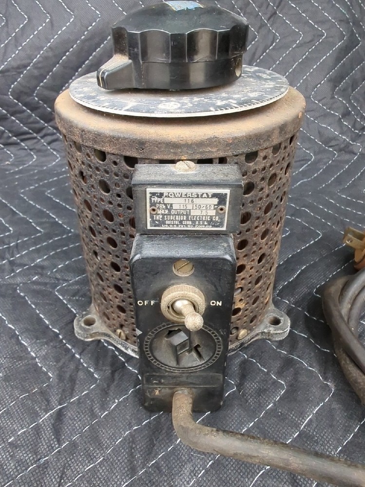 Powerstat Model 116 Variable Auto Transformer Tested & Working Fisher Scientific