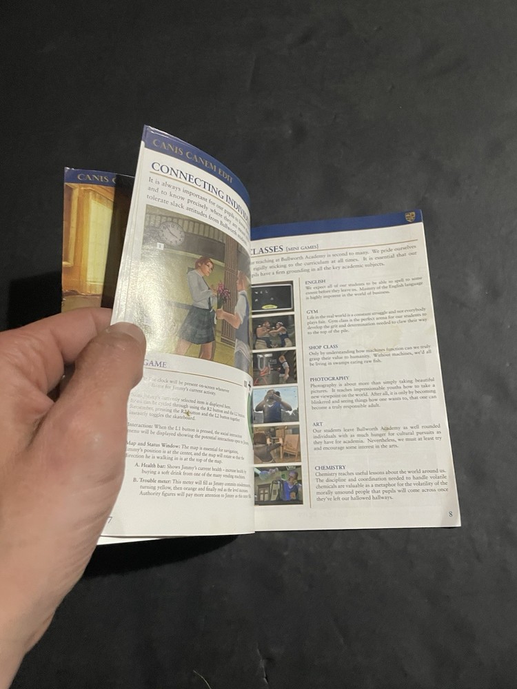 Bully ps2 Manual Only