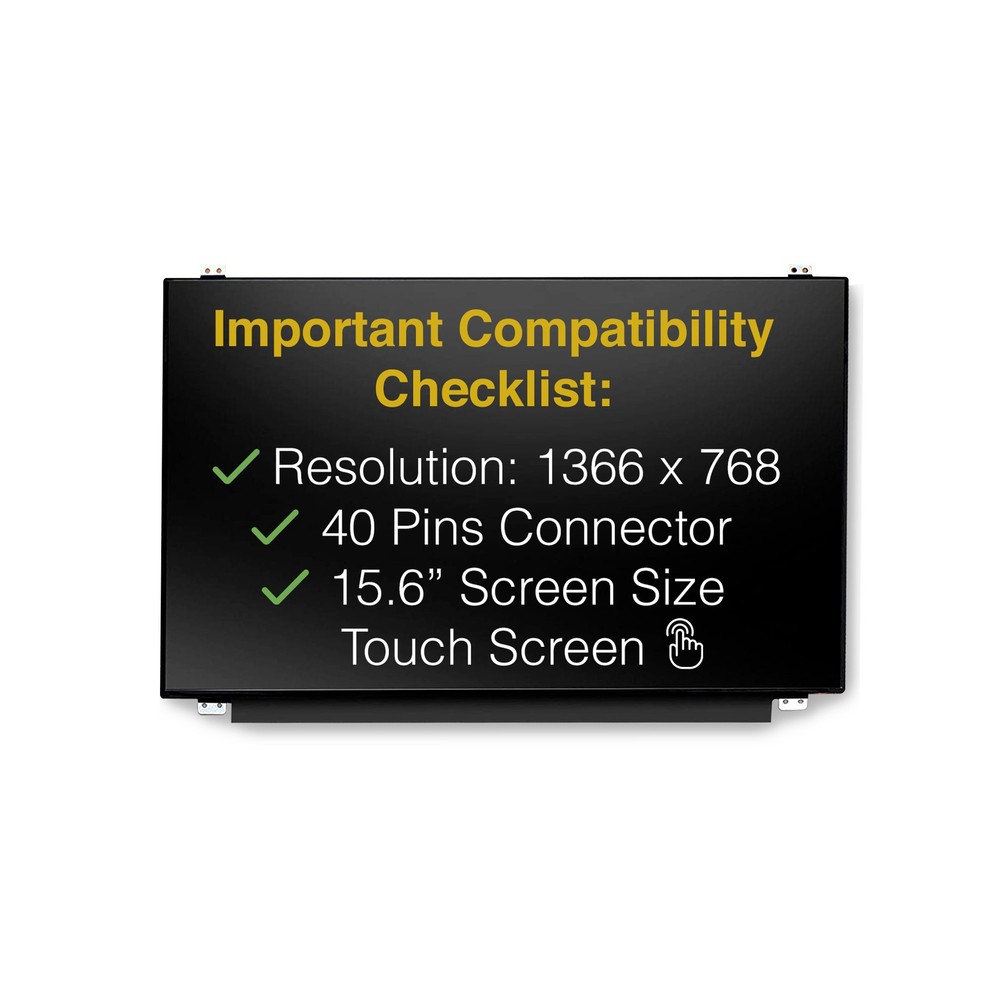 HP 15-BW033WM 40 Pins Touch Screen Replacement LCD LED Display With Tools