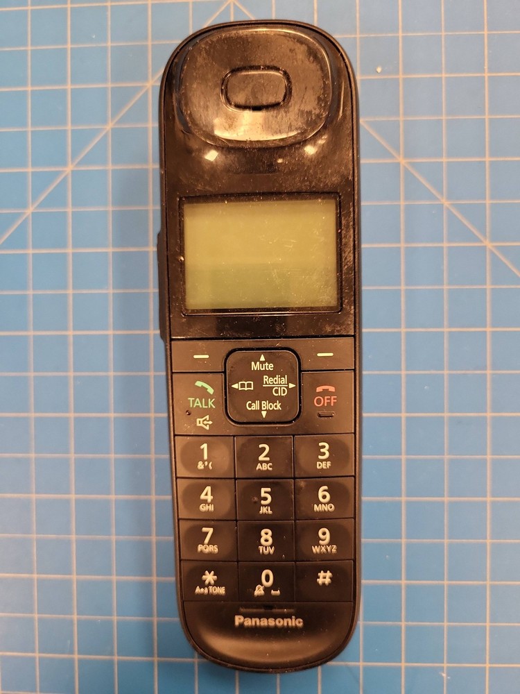 Panasonic Cordless Phone Handset Replacement Part Black Phone System Accessory