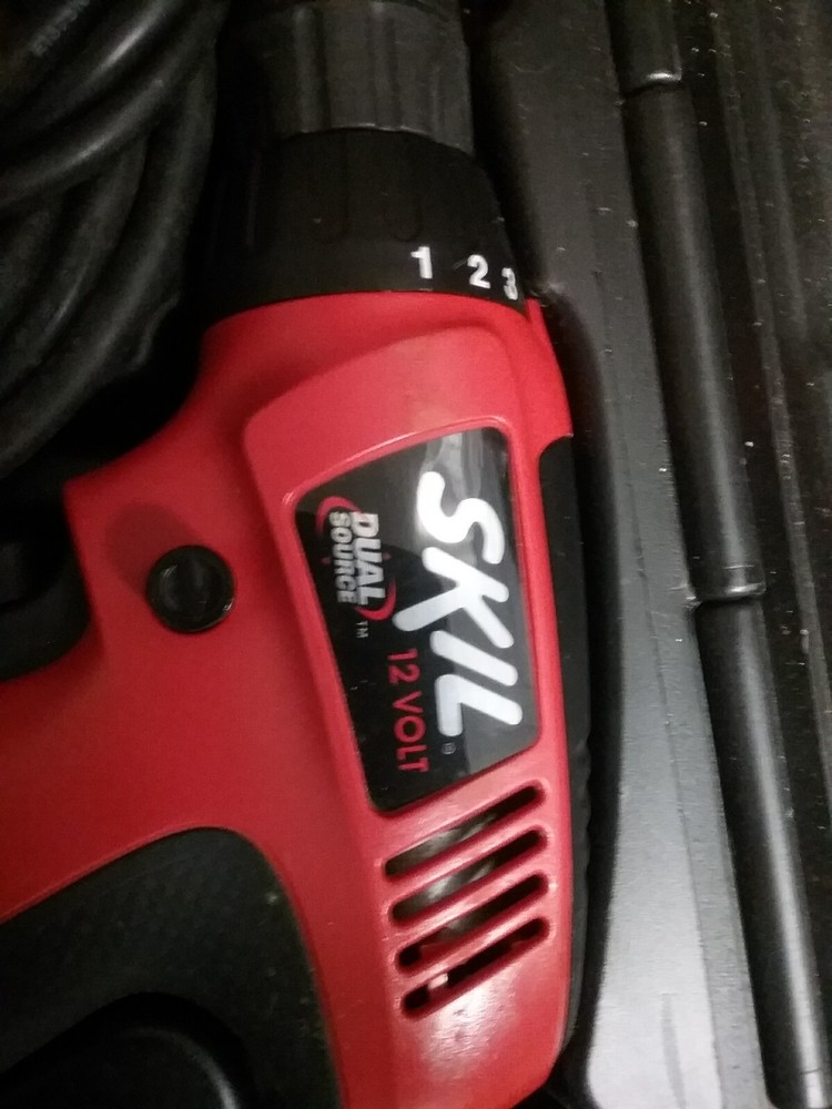 Skil Dual Source Cordless & 12V Battery Drill With Case Charger