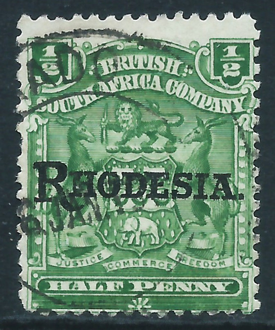 Rhodesia, Sc #82, 1/2d Used