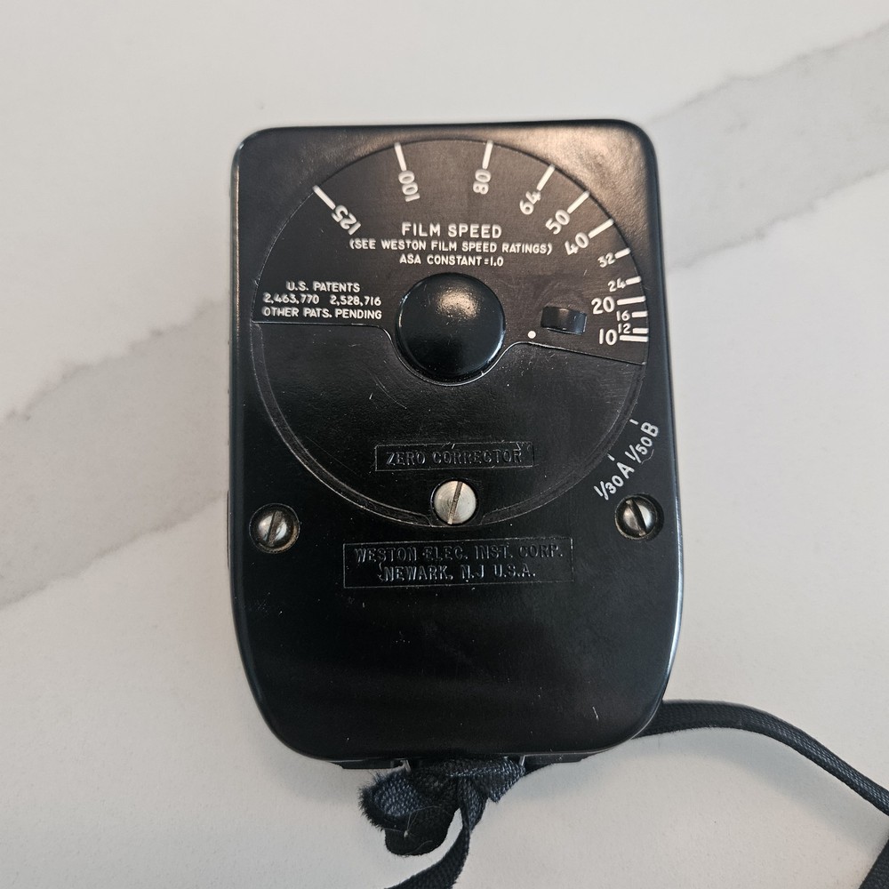 Weston Vintage Photography Light Exposure Reader Leather Case Works!