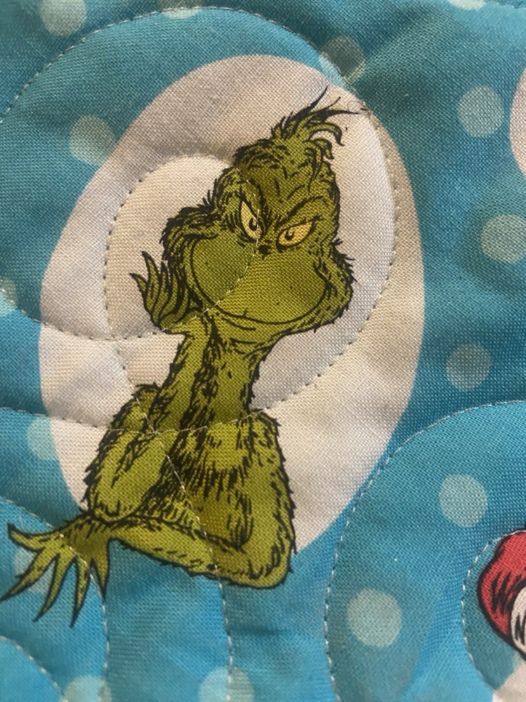 Quilted Dr Seuss Zip Up Bag