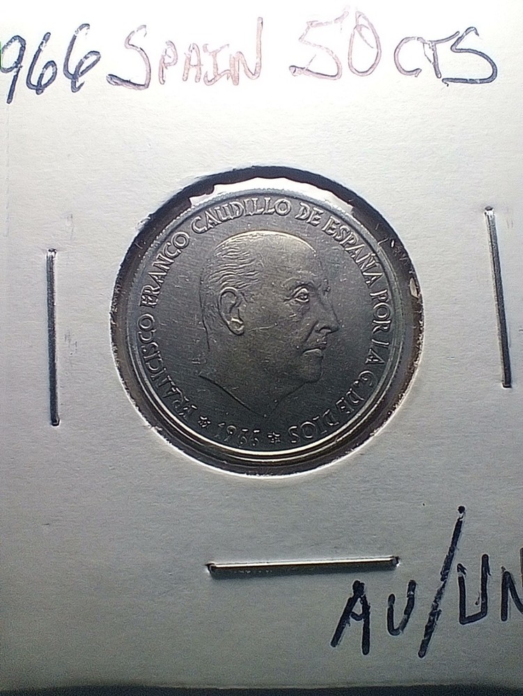 1966 (67) Spain 50 CTS AU/UNC {88-187}