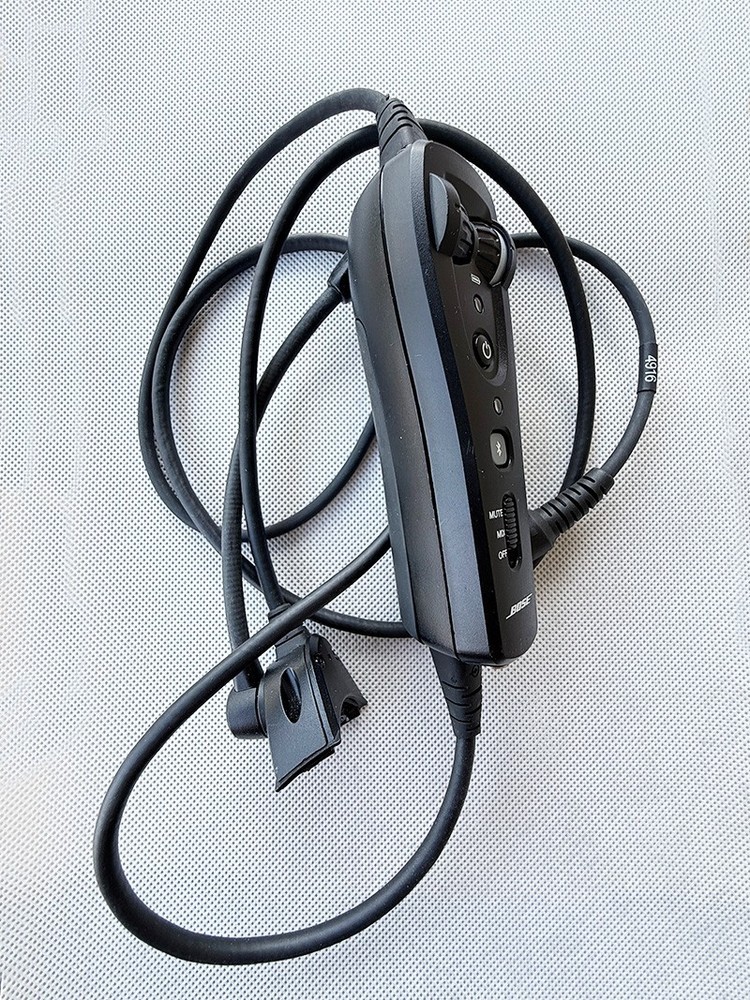 Bose A20 Bluetooth Control Module Triple Cable Boom Mic LEMO 6 Pin Plug