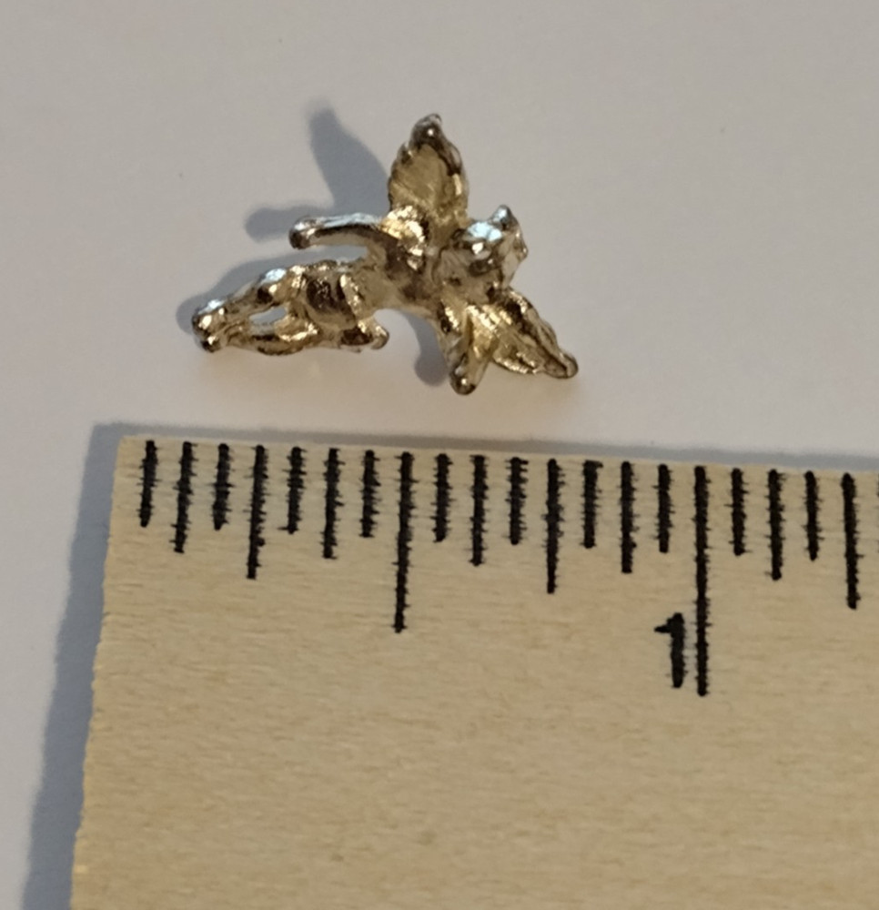 Small Silvertone Angel Tack Pin