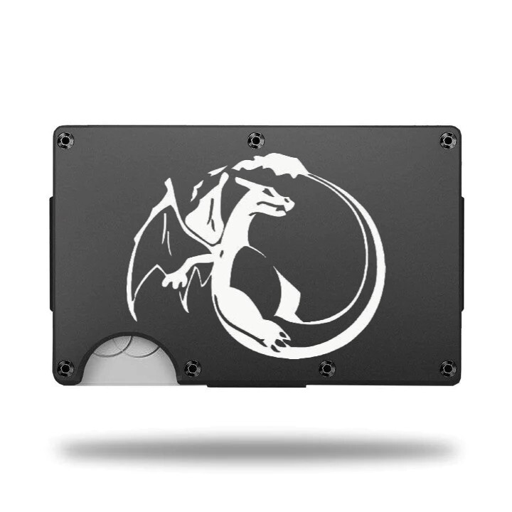 Custom Laser Engraved Wallet - CHARIZARD - GREAT GIFT WALLET