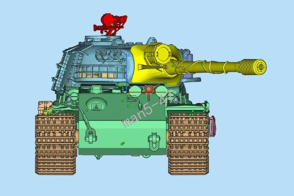 3D Printed 1/72 D a VK72.01 tank Model Unpainted-