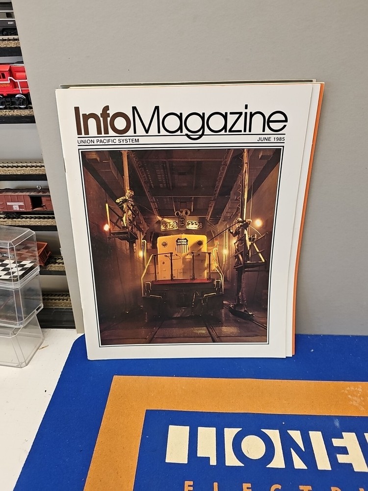 Info Magazine Union Pacific System 1985 Full Year Complete 12 Issues.