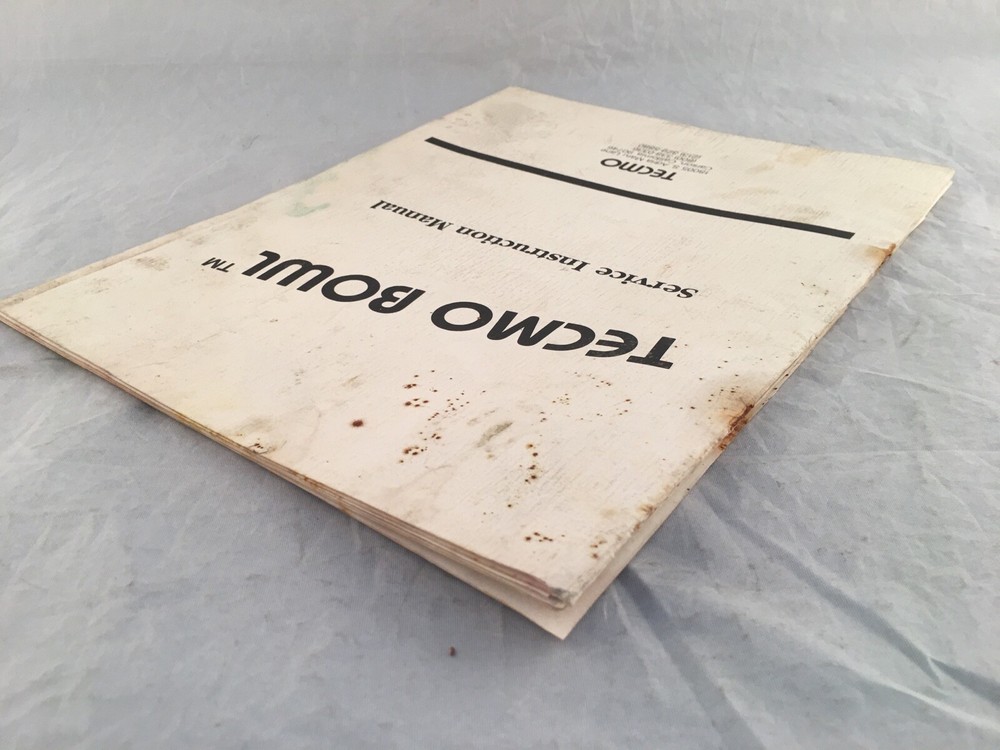 Tecmo Bowl Service Instruction Manual