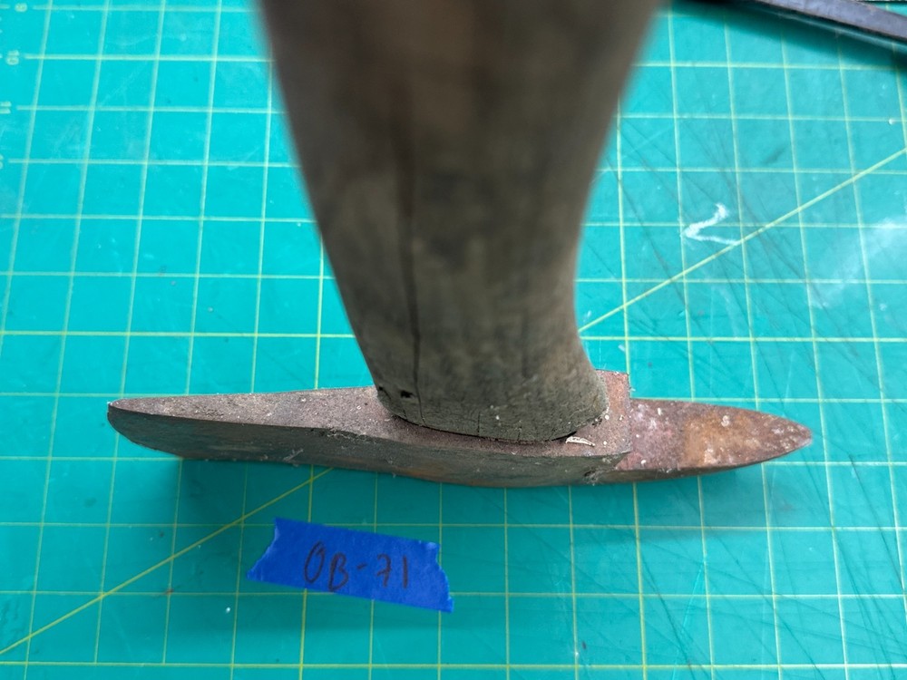 Vintage Fireman's Axe with Curved Hickory Handle
