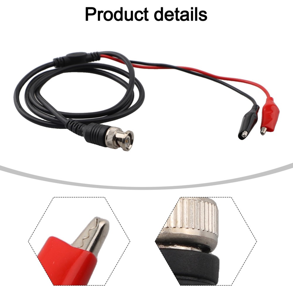 Crocodile Clip Adapter Set with BNC Connector for Laboratory Testing Needs