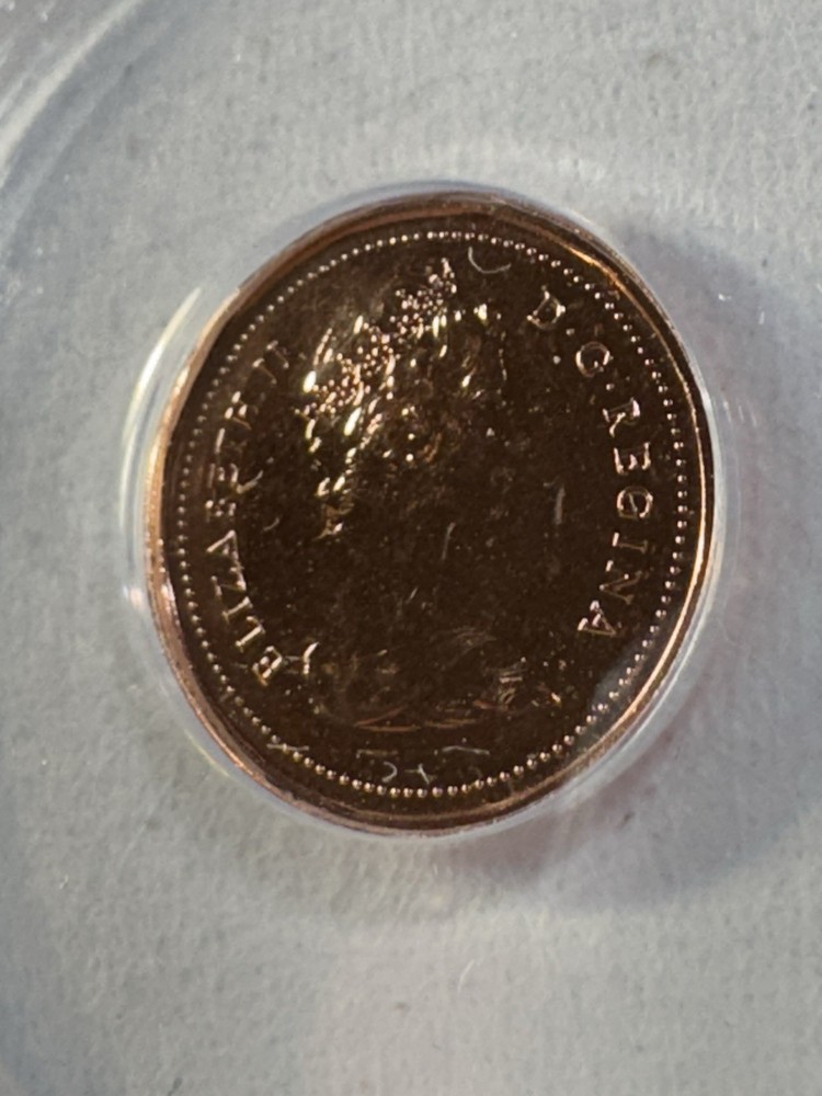 1982 Canada 1 Cent Proof Like Graded MS 67 RD by ANACS