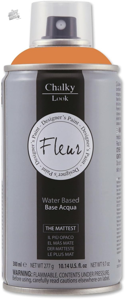 FLEUR Chalk Paint Spray, Extra Matte, Odorless Water, Multisuper