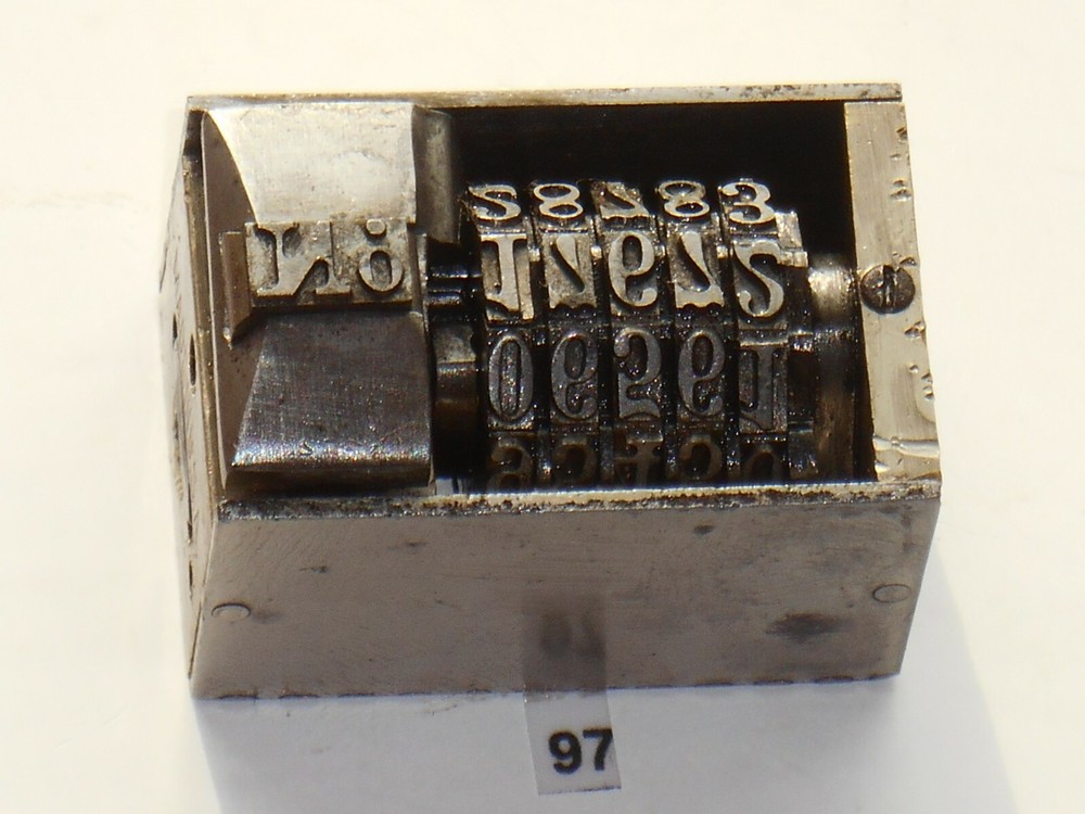 Letterpress Numbering machine | (Roberts #27) | 97