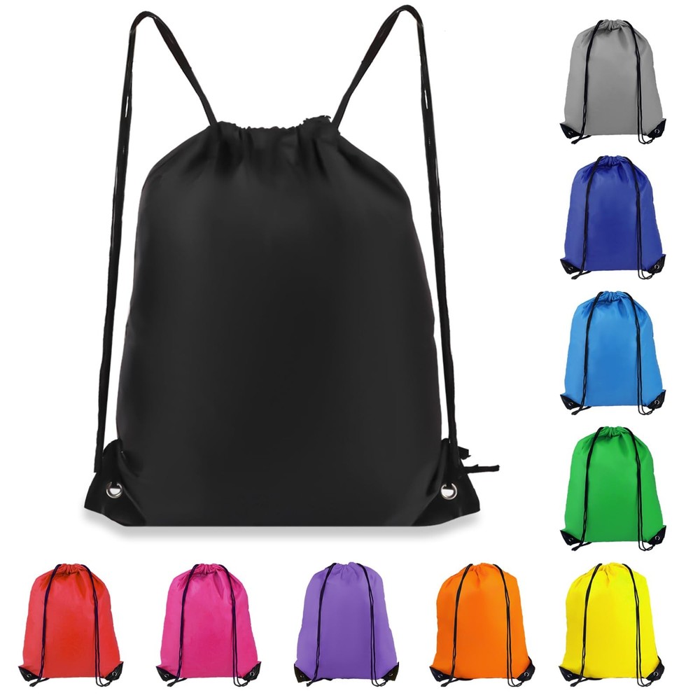 Drawstring Backpack 10 Colors Bags, Draw Medium, Multicolor