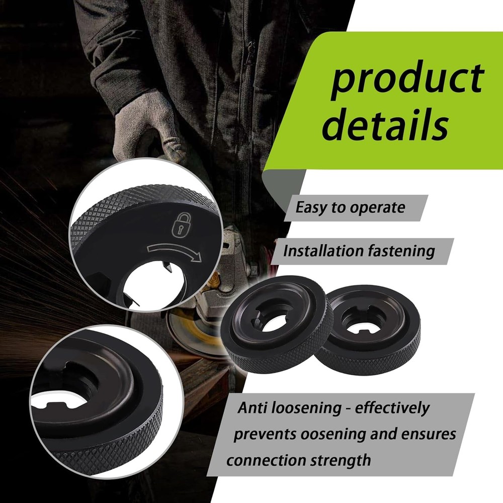 2x N484249 Angle Grinder Flanged Hex Nut For DeWalt Grinder DCG413B DCG413B-B3