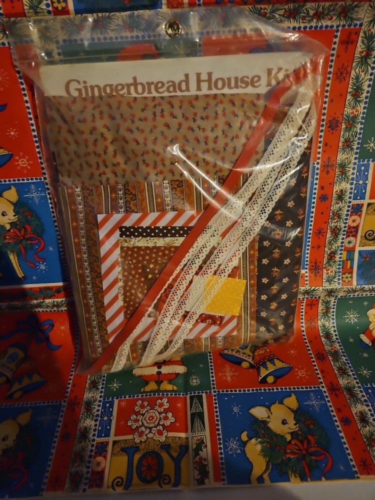 Yours Truly Patchwork Kit Gingerbread House Craft Vintage 1978