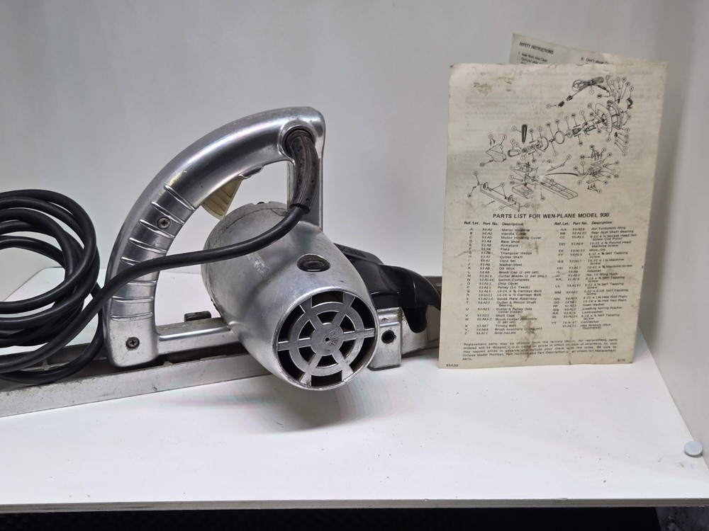 WEN Electric hand plane Model 930 / Tested