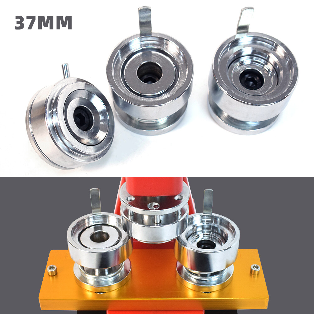 37mm Button Maker Badge Punch Press Machine DIY Tool Free 100 Part Circle Cutter