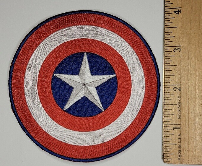 4” Captain America Shield Patch. Marvel