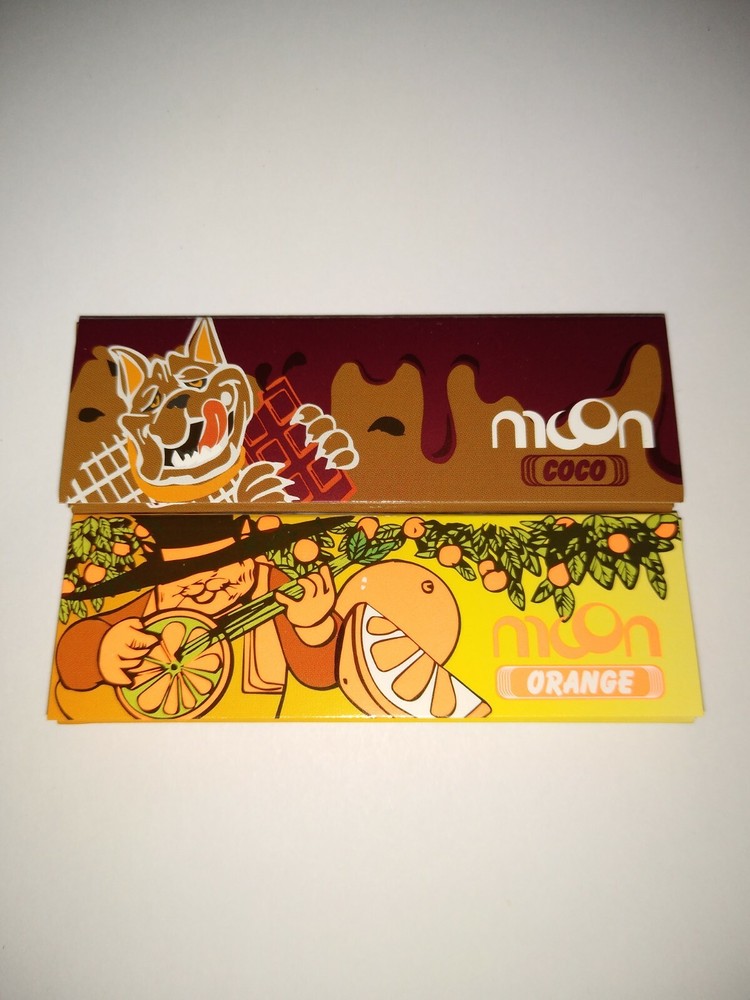 Flavored Hemp Rolling Papers Moon 2 Packs Random Flavor