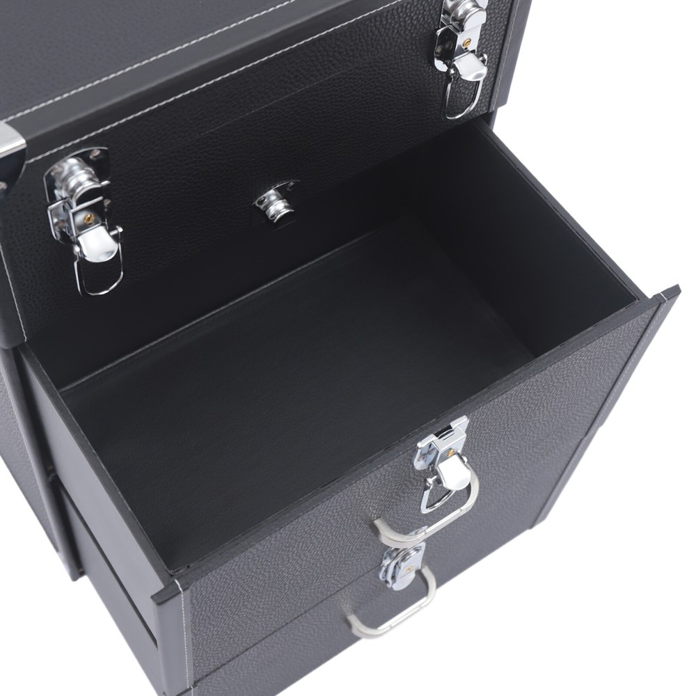 Professional Rolling Makeup Train Case Cosmetic Trolley Makeup Storage Organizer