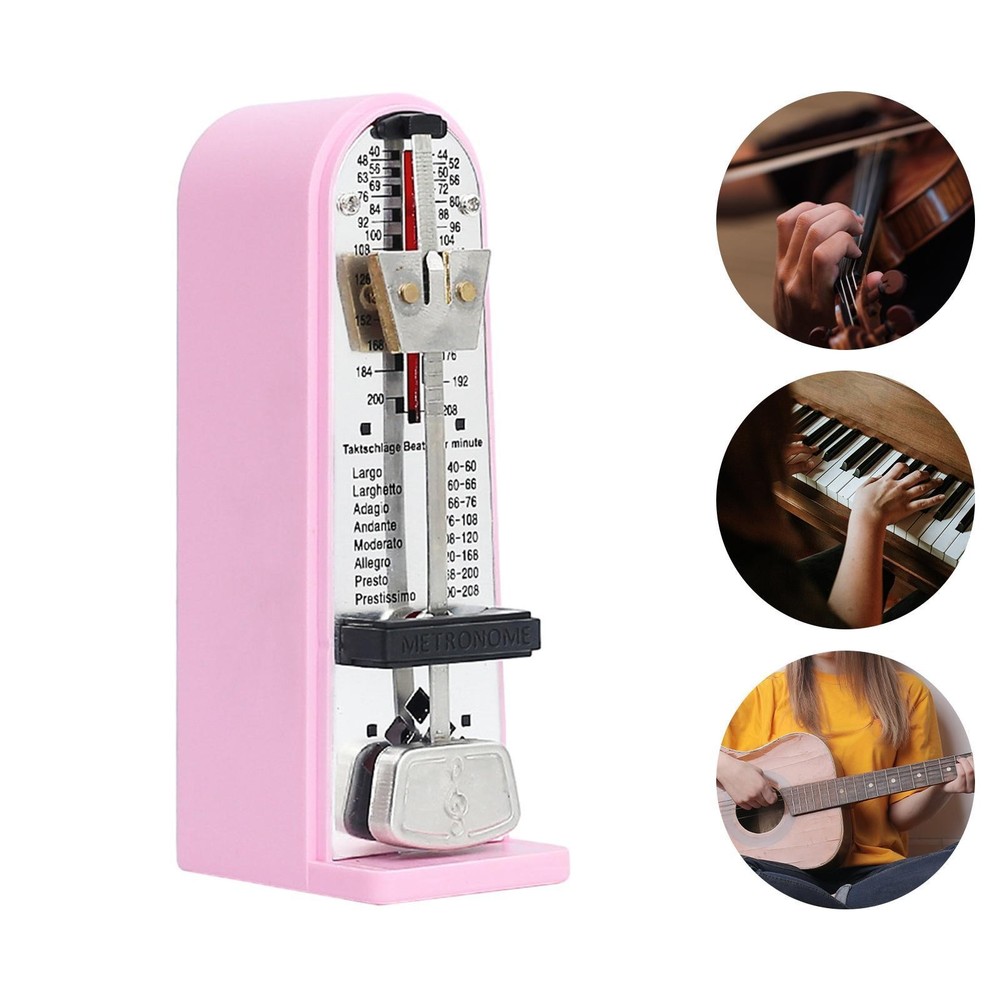 Mechanical Metronome Practical Professional Metronome Pink