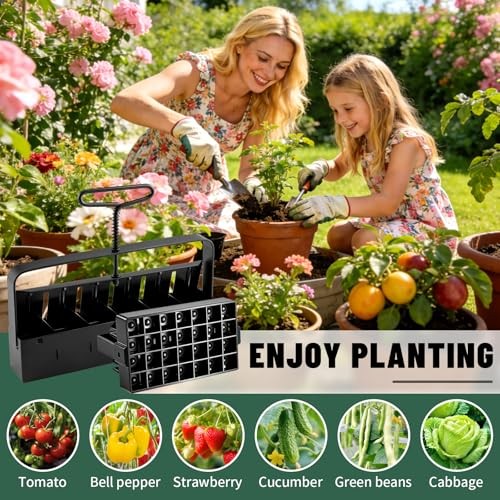 Soil Block Maker Bundle - Large 2" and Small 0.67" Handle Manual Soil Blocker