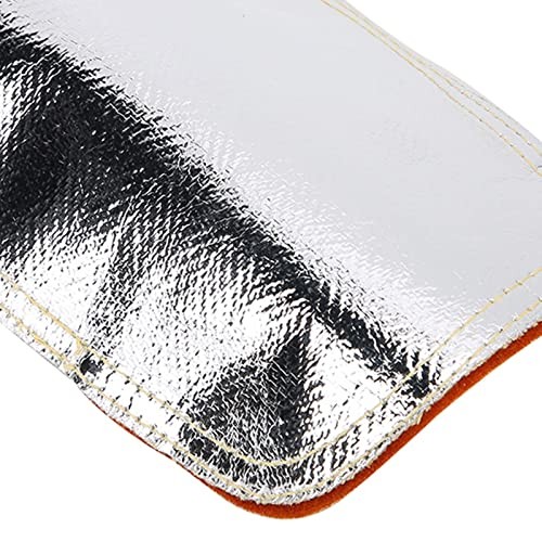 Hand Heat Shielding, Welding Hand Pad, Aluminized Leather Welding Hand