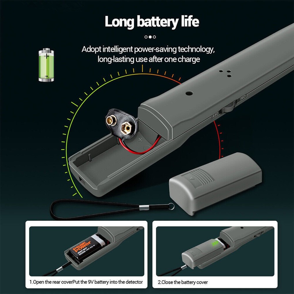 Metal Detector Portable Handheld Airport Security Scanner Tester Security Tool